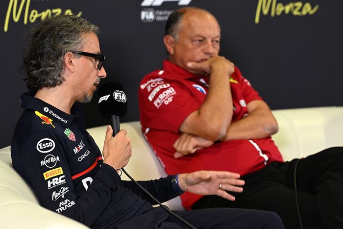 Frederic Vasseur, Ferrari, Laurent Mekies, Red Bull Racing Team Principal