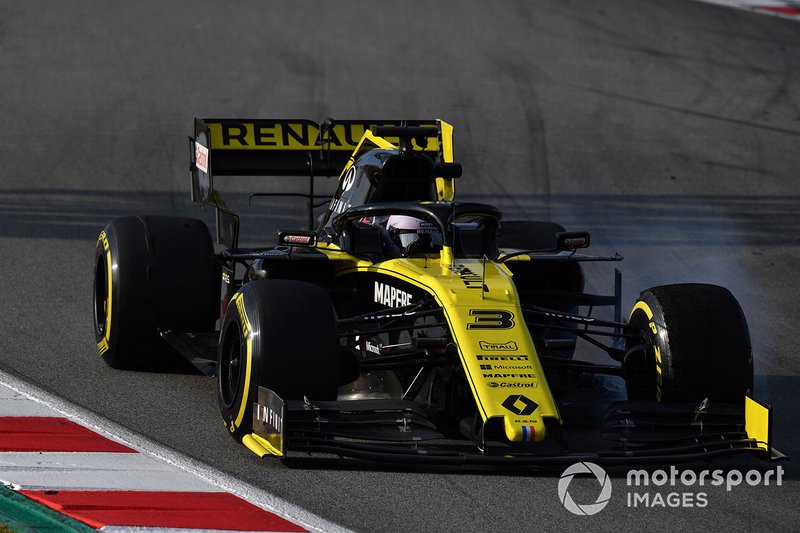 Daniel Ricciardo, Renault F1 Team R.S. 19, bloccaggio