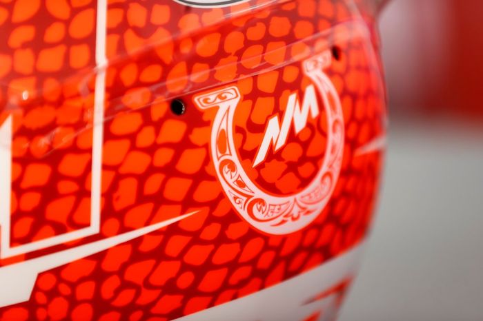 El casco de Nikita Mazepin, Haas F1, para el GP de Estados Unidos 2021