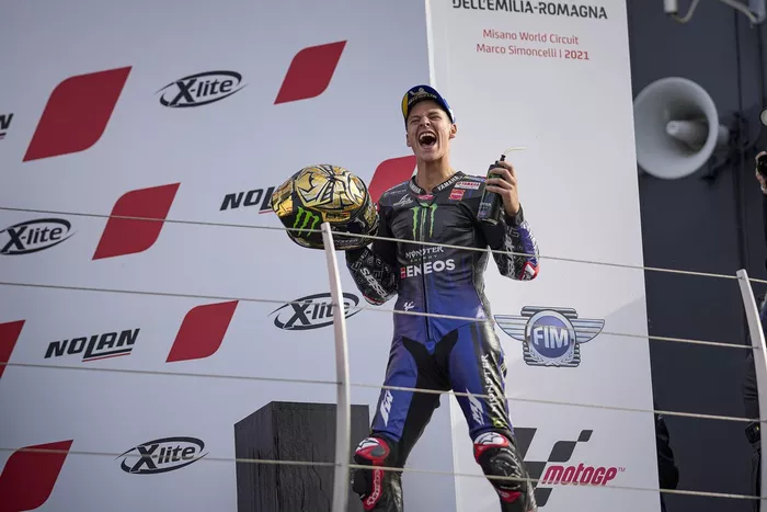 El campeón del mundo Fabio Quartararo, Yamaha Factory Racing