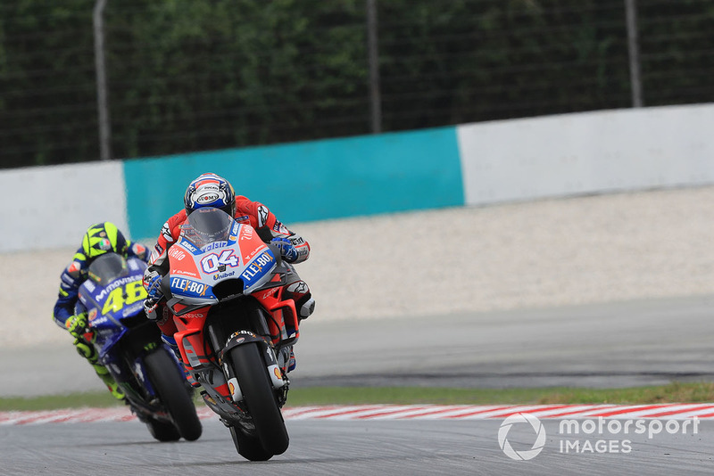 Андреа Довіціозо, Ducati Team, Валентино Россі, Yamaha Factory Racing