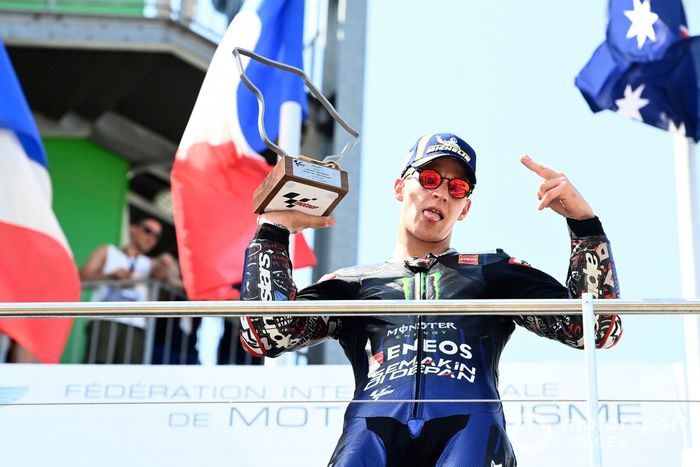 Podio: ganador Fabio Quartararo, Yamaha Factory Racing