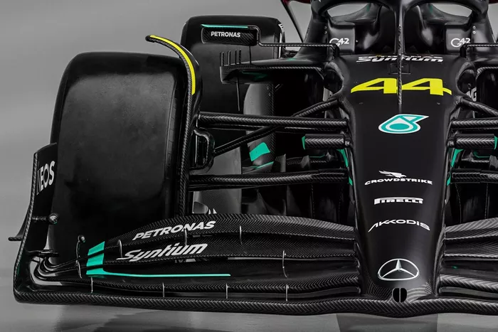 Mercedes W14 detalle
