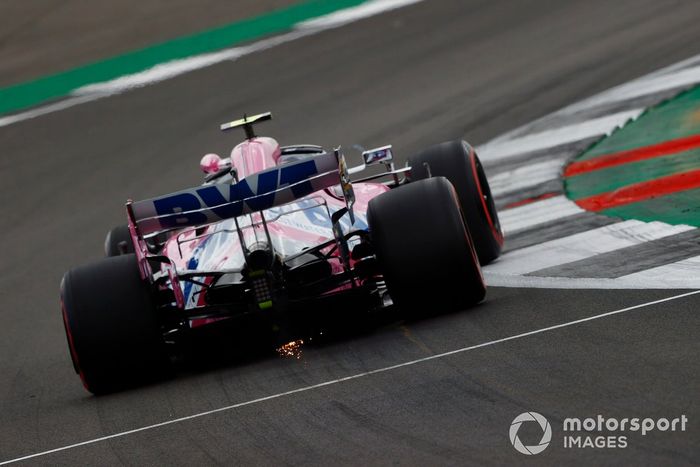 Lance Stroll, Racing Point RP20 sacando chispas