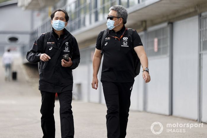 Masashi Yamamoto, General Manager, Honda Motorsport y Toyoharu Tanabe, director técnico de Honda F1