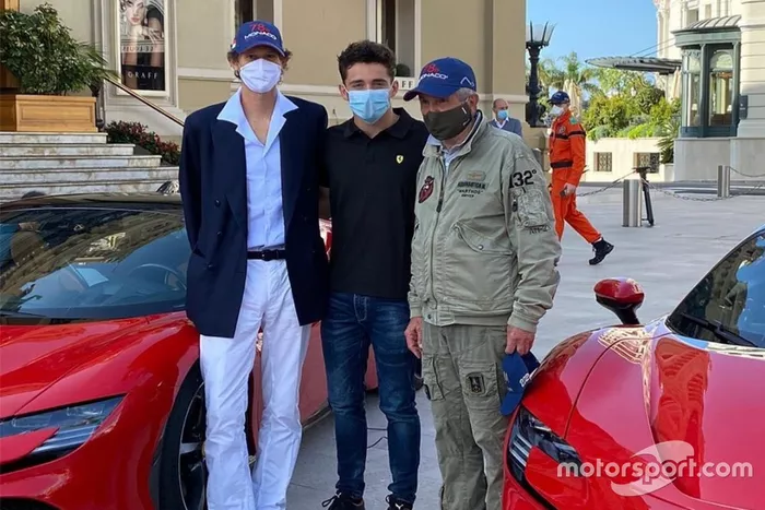 John Elkann, Charles Leclerc, Claude Lelouch