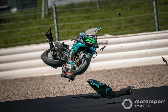 Franco Morbidelli, Petronas Yamaha SRT crash