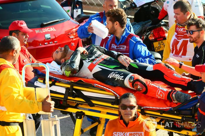 Accidente de Tom Sykes, Kawasaki Racing