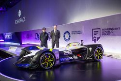 Denis Sverdlov and Daniel Simon at the RoboRace presentation