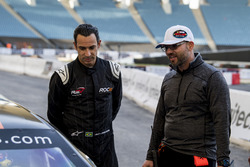 Helio Castroneves, Jerome Galpin, NASCAR Whelen Euroseries CEO