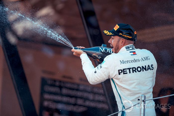 Ganador, Lewis Hamilton, Mercedes-AMG F1 celebra