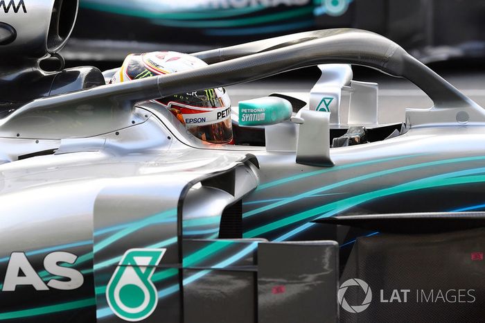 Lewis Hamilton, Mercedes-AMG F1 W09 EQ Power  in parc ferme