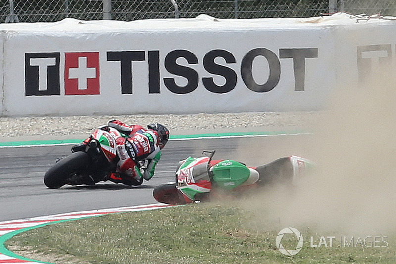 Caída de Aleix Espargaro, Aprilia Racing Team Gresini