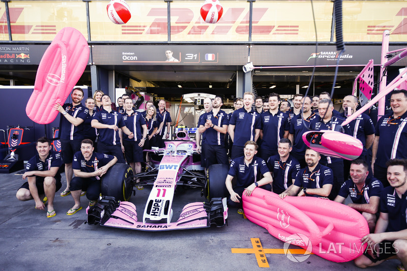 Havaianas sponsorship on the Force India