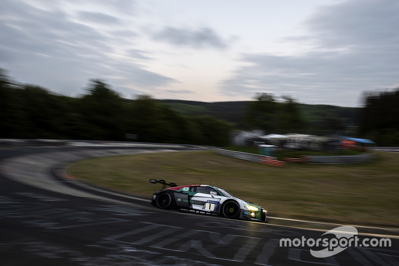 #1 Audi Sport Team Land Audi R8 LMS GT3: Christopher Mies, Kelvin van der Linde, Sheldon van der Linde, Rene Rast