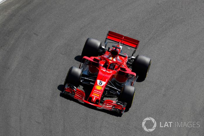 Sebastian Vettel, Ferrari SF71H.