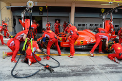 Essais d'arrêts au stand pour Ferrari