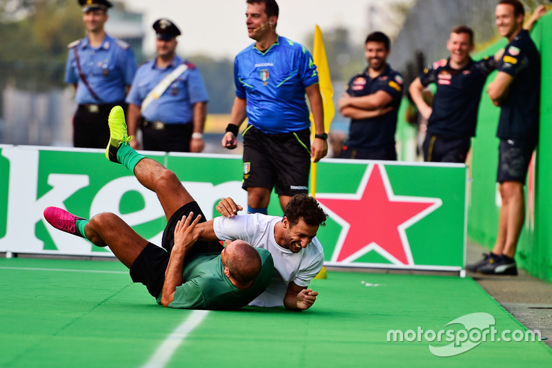 Daniel Ricciardo, Red Bull Racing at the charity 5-a-side football match