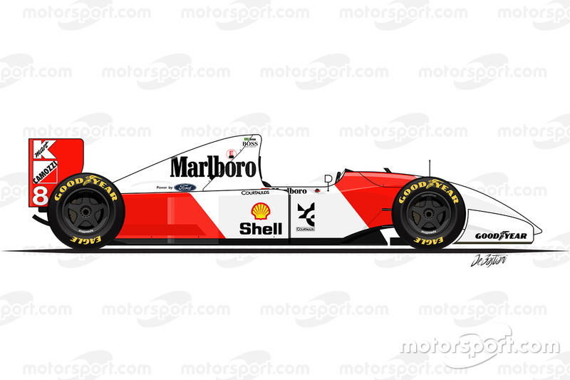 McLaren MP4-8 driven by Ayrton Senna