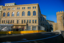 Baku city circuit at turn 11 with the castle