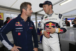 Sébastien Loeb, Team Peugeot Hansen, et Mattias Ekström, EKS RX