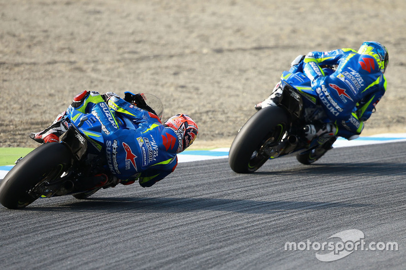 Aleix Espargaro, Team Suzuki Ecstar MotoGP; Maverick Viñales, Team Suzuki Ecstar MotoGP