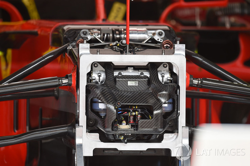 Ferrari SF71H detalle del chasis