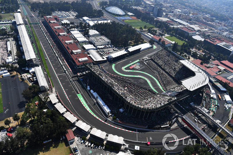 Vista desde el aire de la pista