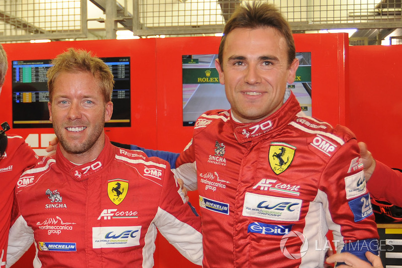 LMGTE PRO pole sitters Davide Rigon, Sam Bird, AF Corse