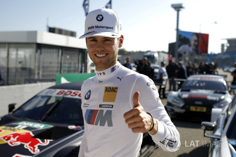 Il poleman Tom Blomqvist, BMW Team RBM, BMW M4 DTM