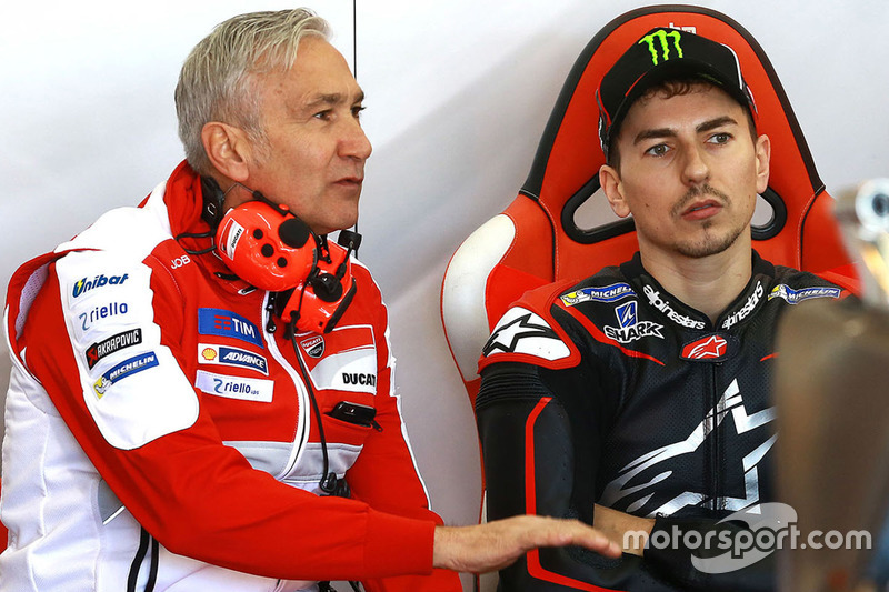 Davide Tardozzi, Ducati Team Team Principal, Jorge Lorenzo, Ducati Team