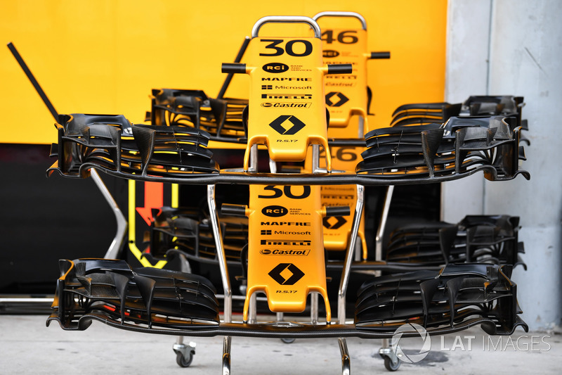 Morro y alerones delanteros del Renault Sport F1 Team RS17