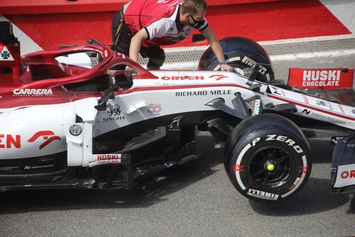 Detalles de los pontones del Alfa Romeo Racing C39