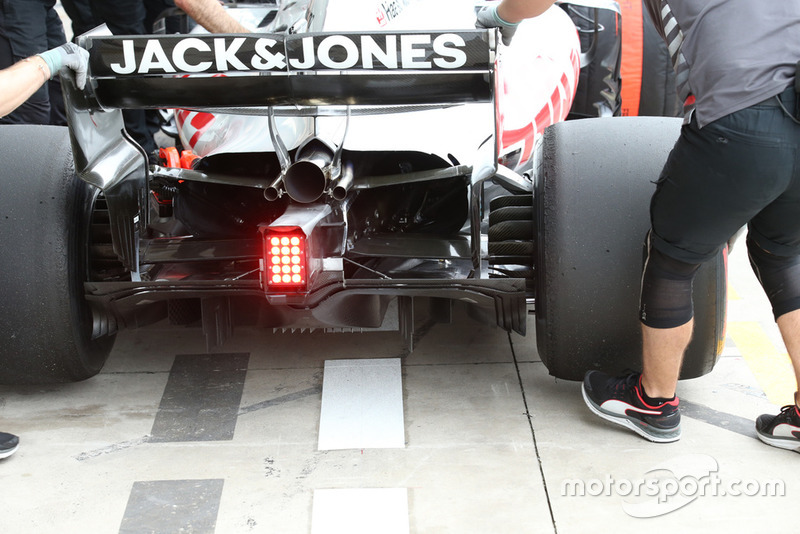 Haas F1 Team VF-18 Diffuser Detail