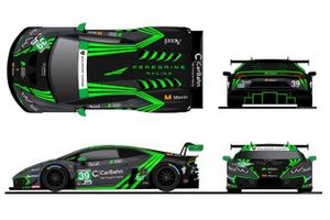 #39 Peregrine Racing Lamborghini Huracán GT3 EVO: Jeff Westphal, Robert Megennis in 2022 livery