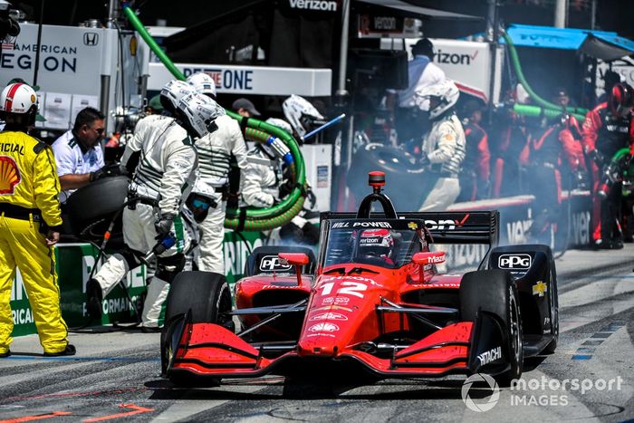 Will Power, Team Penske Chevrolet, pit stop