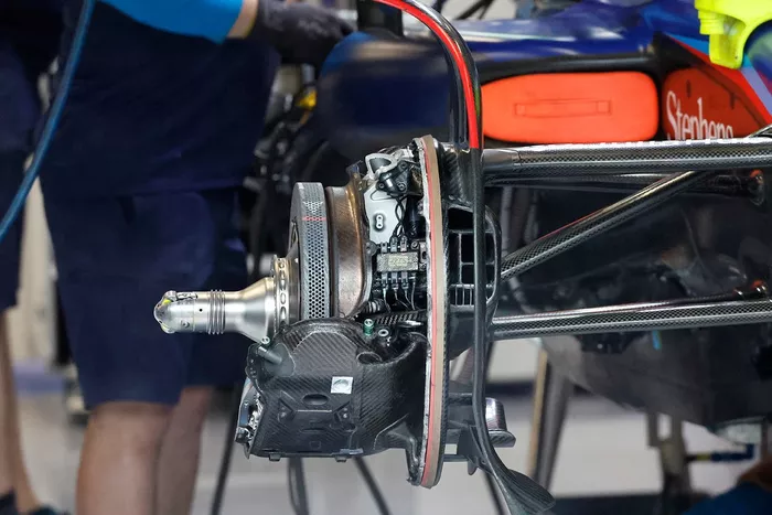Detalle del tambor de freno del Williams FW45
