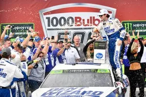 Race Winner Ryan Blaney, Team Penske, Ford Mustang