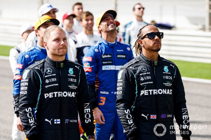 Valtteri Bottas, Mercedes y Lewis Hamilton, Mercedes 
