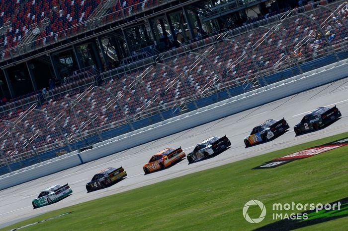  Joey Logano, Team Penske, Ford Mustang MoneyLion  Kevin Harvick, Stewart-Haas Racing, Ford Mustang Busch Beer Flannel  Daniel Suarez, Stewart-Haas Racing, Ford Mustang Coca-Cola Orange Vanilla  Aric Almirola, Stewart-Haas Racing, Ford Mustang Smithfield