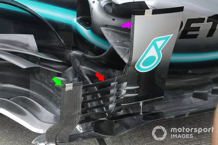Mercedes F1 AMG W10 technical detail