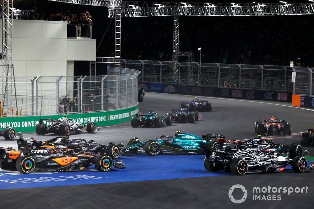 Esteban Ocon a été l'un des grands bénéficiaires des incidents du premier virage.