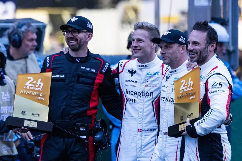 Pole sitter LM GT3 : #70 Inception Racing McLaren 720S LMGT3 Evo : Brendan Iribe, Ollie Millroy, Frederik Schandorff