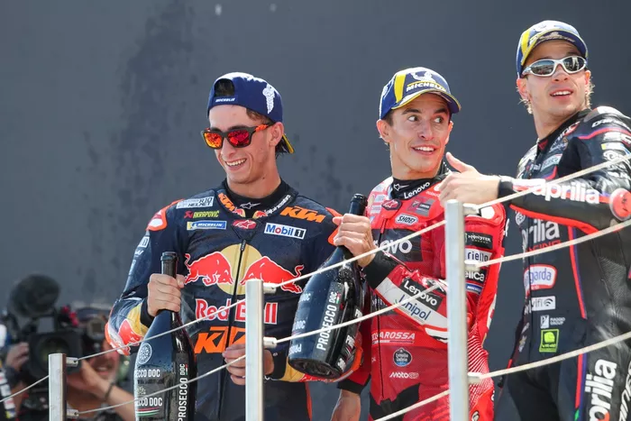 Pedro Acosta, Red Bull KTM Factory Racing, Marco Bezzecchi, Aprilia Racing, Marc Marquez, Ducati Team