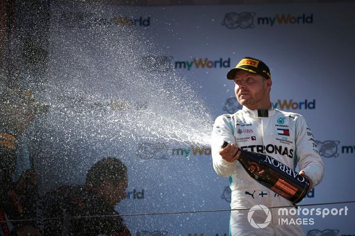 Podio: tercer lugar Valtteri Bottas, Mercedes AMG F1