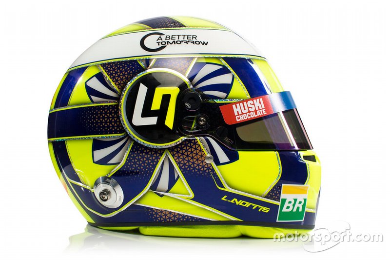 Il casco di Lando Norris, McLaren