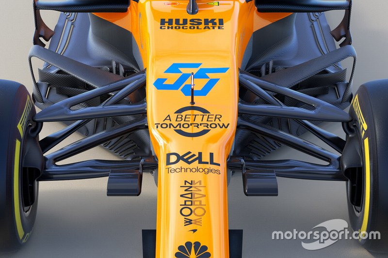 Vue détaillée de la McLaren MCL34