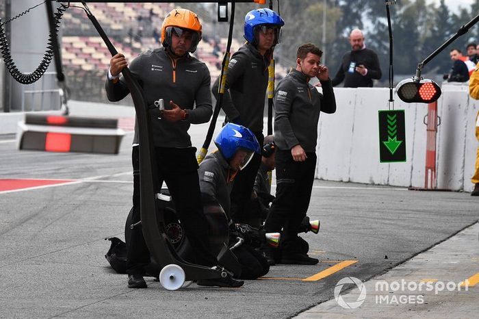 Mecánicos de McLaren 