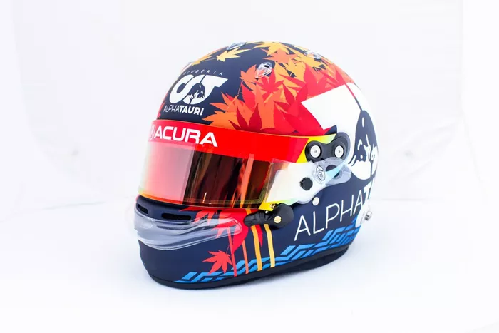 El casco de Yuki Tsunoda, AlphaTauri, para el GP de Estados Unidos 2021