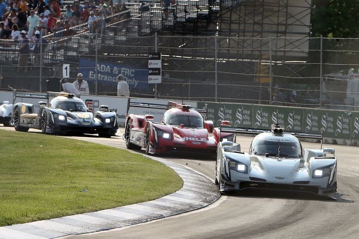 #01 Chip Ganassi Racing Cadillac DPi: Renger van der Zande, Kevin Magnussen, #31 Action Express Racing Cadillac DPi: Felipe Nasr, Pipo Derani, #5 JDC/Miller MotorSports Cadillac DPi: Tristan Vautier, Loic Duval